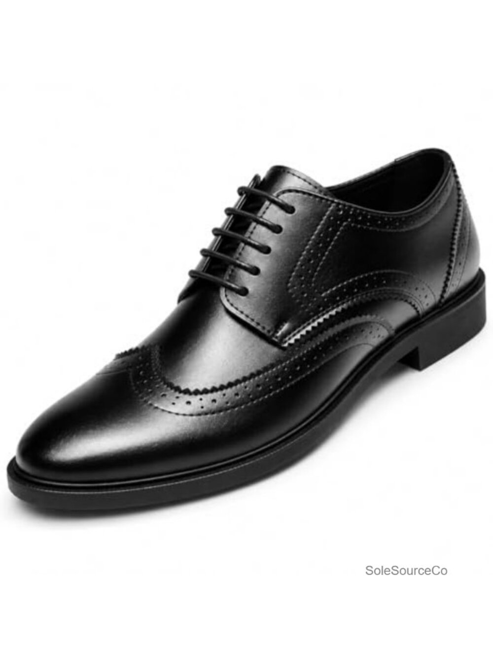 Men's Wingtip Oxford Dress Shoes Vegan Leather Brogue Formal Derby